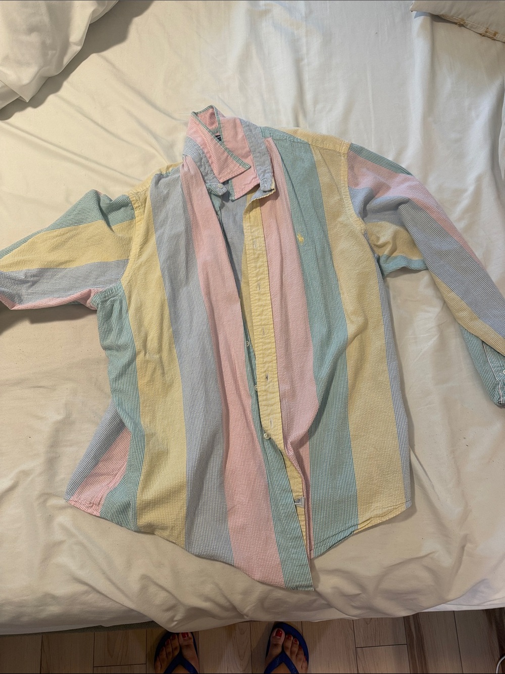 Ralph Lauren Pastel Striped Men's Button-Up Shirt